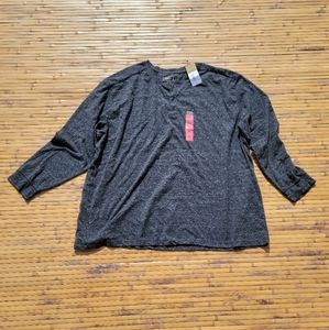 Foundry 3XL Black Snow Henley Shirt
